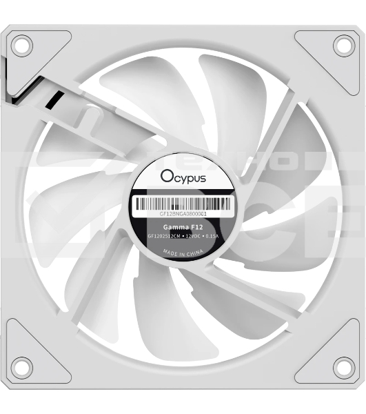 Вентилятор для корпуса Ocypus Gaммa F12 ARGb REVERSE BLADE WH (Gaммa-F12-WH1AM01X-GL)