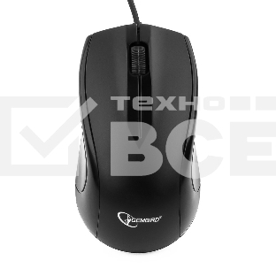 Мышь проводная Gembird MUSOPTI9-905U черный, 1000 dpi, USB, кнопки - 3
