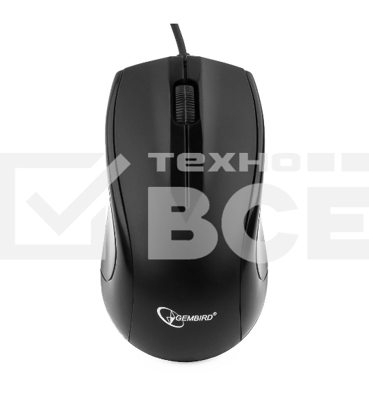 Мышь проводная Gembird MUSOPTI9-905U черный, 1000 dpi, USB, кнопки - 3
