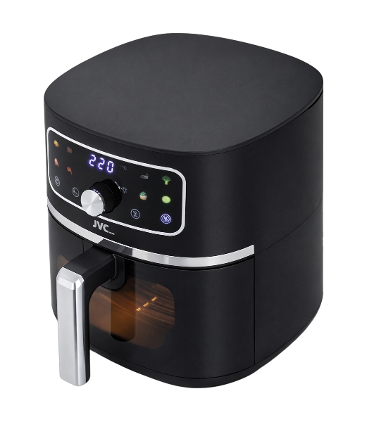 Аэрогриль JVC JK-MB055 черный, 1750 Вт, 5.5 л, электронное управление, 8 программ