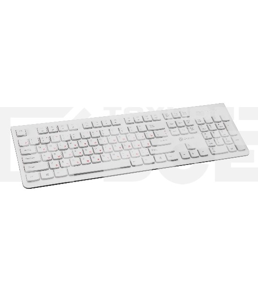 Клавиатура Oklick 505M белый USB slim