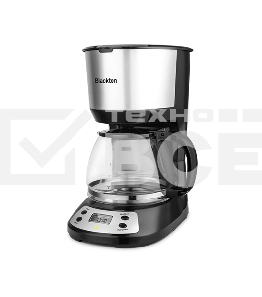 Кофеварка капельная Blackton Bt CM1116 черный/серебристый, исп. кофе - молотый, 1.25 л, 750 Вт.