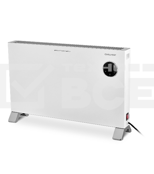 Конвектор Coolfort CF-3941 белый, 2000 Вт, 20 м2, термостат, дисплей, WiFi