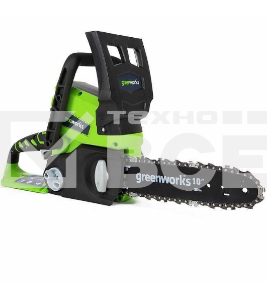 Цепная пила GreenWorks G-24 G24CS25K2, 24V, 25см, c 1хАКБ 2 А.ч и ЗУ