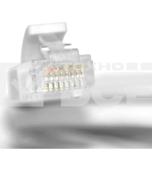 Патч-корд GCR UTP кат.5е, RJ45, перекрестный ethernet 1.5m литой, серый