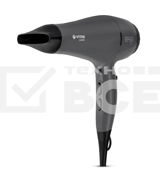 Фен Vitek VT-8229 MC 2200Вт графитовый/черный (VT-8229)