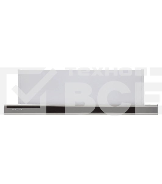 Вытяжка телескопическая Krona Kamilla 600 dark glass (1 мотор) нержавеющая сталь + черный