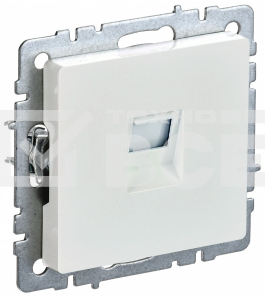 Розетка компьютерная IEK BRITE РК10-БрЖ RJ45 кат.5E жемчуг