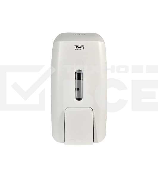 Дозатор для жидкого мыла пластик Puff-8120 белый, 0,8 л