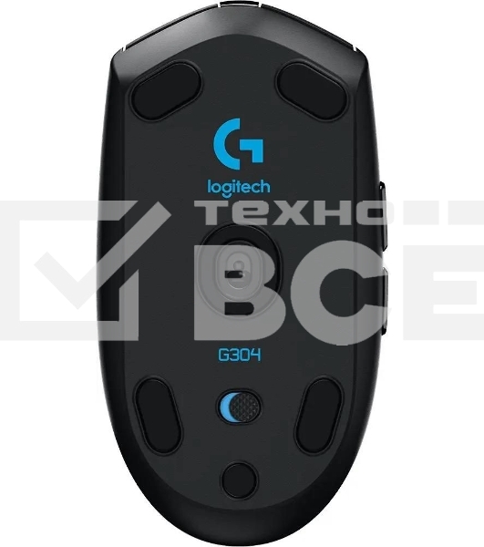 Мышь беспроводная Logitech G304 Lightspeed черный, 12000 dpi, радиоканал, USB, кнопки - 6