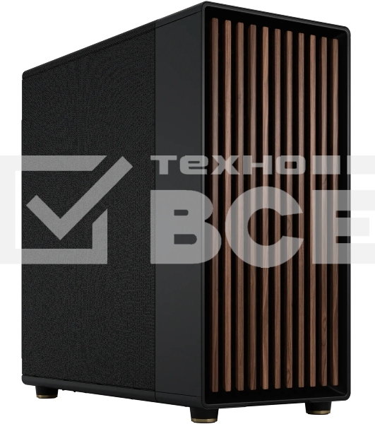 Компьютерный корпус без блока питания Case Fractal Design North XL, Full-Tower, 3x140мм, 2xUSB-A 3.0 + 1xUSB 3.2 Type-C E-ATX, ATX, mATX, mITX Wood panel Charcoal черный