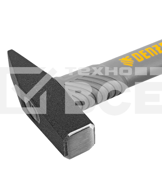 Молоток слесарный Denzel 300 г, кованый, фибергласовая рукоятка c TPR покрытием