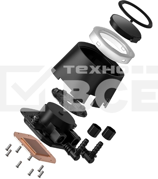 Система водяного охлаждения ID-Cooling FX360 LCD ARGb Soc-AM5/AM4/1200/1700/1851 черный 4-pin 27.2dB Al+Cu LCD 350W Ret