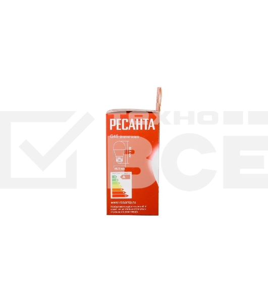 Лампа светодиодная Ресанта LL-R-G45-7W-230-4K-E27 шар