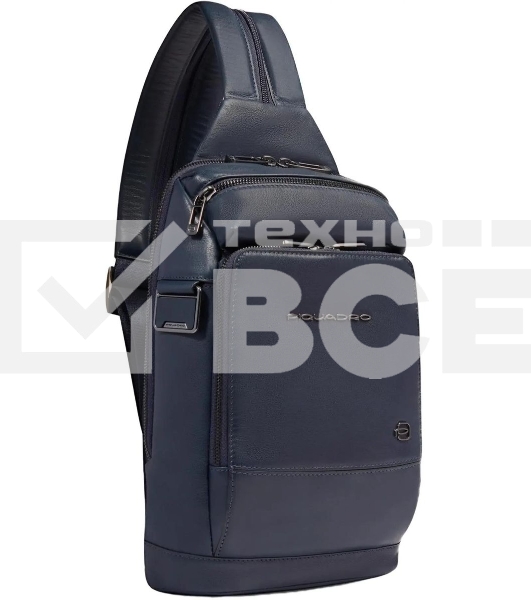 Рюкзак слинг мужской Piquadro Philip CA6790W136/BLU синий кожа