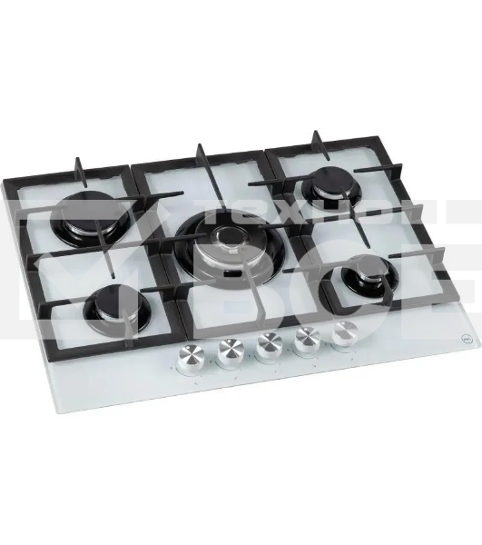 Газовая варочная панель MBS PG-801WH стекло белое