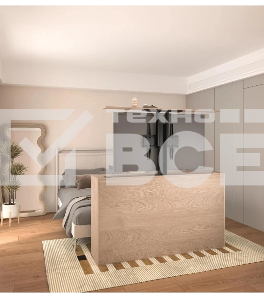 Кронштейн для телевизора Cactus CS-STM-7844 черный, 32'-55' макс. 45 кг, напольный (моторизованный лифт)