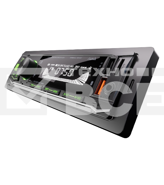 Автомагнитола AURA FIREBALL-201BT, 1 DIN, Bluetooth, USB Type-A, AUX