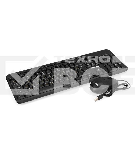 Комплект клавиатура+мышь ExeGate MK150 проводной, USB, 1200 DPI, чёрный