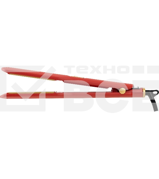 Выпрямитель для волос Energy EN-841 красный/золотистый, 39 мм, 200 °C, 1 режим