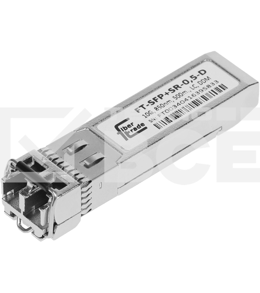 Модуль оптический Future Technologies FT-SFP+SR-0,5-D Модуль оптический FT-SFP+SR-0,5-D (10G, 850nm, 500m., LC, DDM)