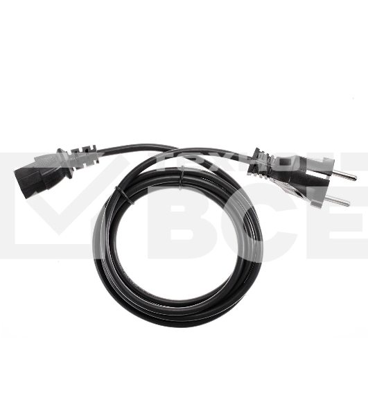 Кабель компьютер - розетка 1.8m 220V (Европейский стандарт) VCOM/TELECOM