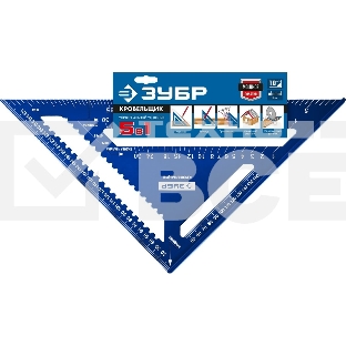 Универсальный кровельный угольник Зубр, 300 мм, 5-в-1, Кровельщик