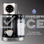 Кофеварка рожковая Zigmund & Shtain ZCM-890 черный/стальной, исп. кофе - молотый, 1.2 л, 1600 Вт, 15 Бар., фото3