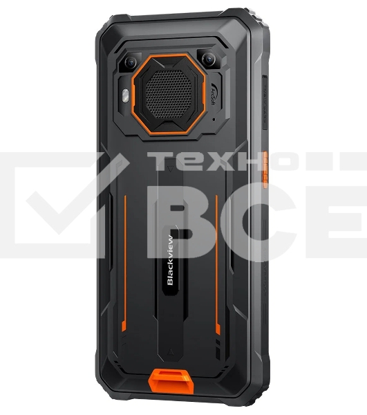 Смартфон Blackview BV6200 Pro, 6/128Gb, черный/оранжевый