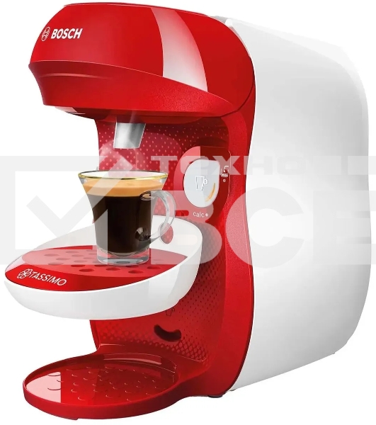 Кофемашина капсульная Bosch Tassimo TAS1006 Happy красный, исп. кофе - капсулы, 0.7 л, 1400 Вт.