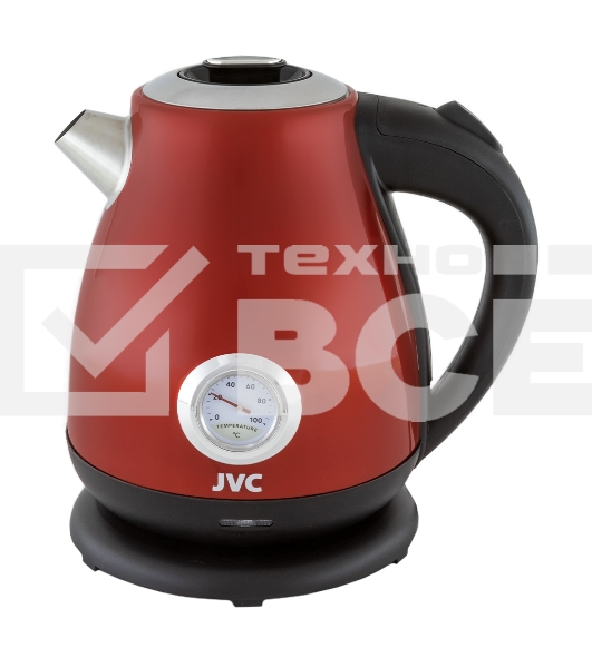 Чайник электрический JVC JK-KE1717 red, объем 1,7л, максимальная мощность 2200 Вт