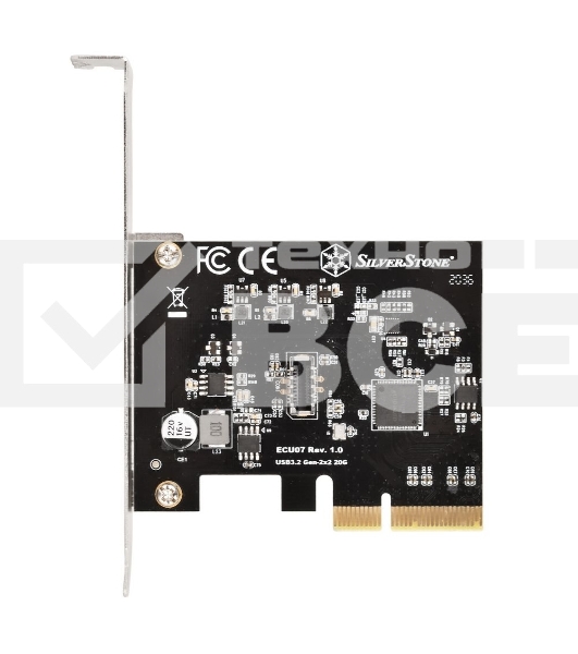 Контроллер Silverstone G56ECU070000010 SuperSpeed USB 20Gbps / internal USB-C Key-A 3.2 Gen 2x2 PCIe expansion card