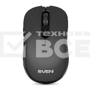Мышь беспроводная SVEN RX-560SW черный, 1600 dpi, радиоканал, USB, кнопки - 6