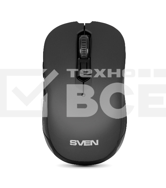 Мышь беспроводная SVEN RX-560SW черный, 1600 dpi, радиоканал, USB, кнопки - 6