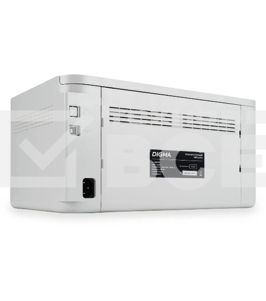 Принтер лазерный Digma DHP-2401W серый, A4, ч/б, печ. до до 24 стр/мин., 600 x 600 dpi, USB, Wi-Fi, BlueTooth