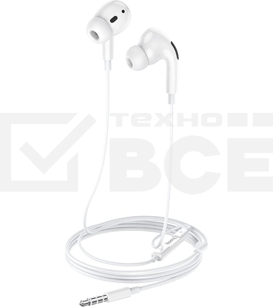 Наушники внутриканальные Hoco M1 Pro 1.2м белый проводные в ушной раковине
