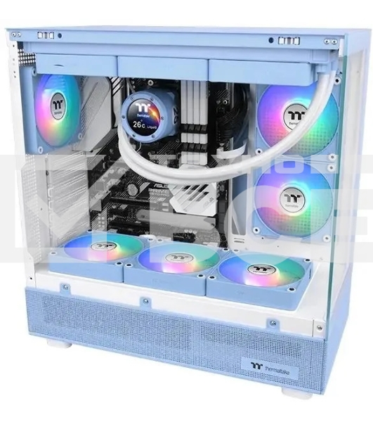 Комплект вентиляторов для корпуса Thermaltake CT120 EX ARGB Sync (3 шт.) голубой, 120 мм, 2000 об/мин, 28.5 дБ, 4 pin