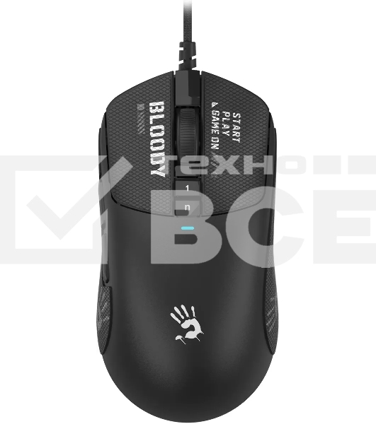 Мышь проводная A4Tech Bloody W72 Ultra черный, 20000 dpi, USB, кнопки - 7