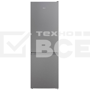 Холодильник Hotpoint HT 4180 S двухкамерный серебристый 220/78 л морозилка снизу, No Frost