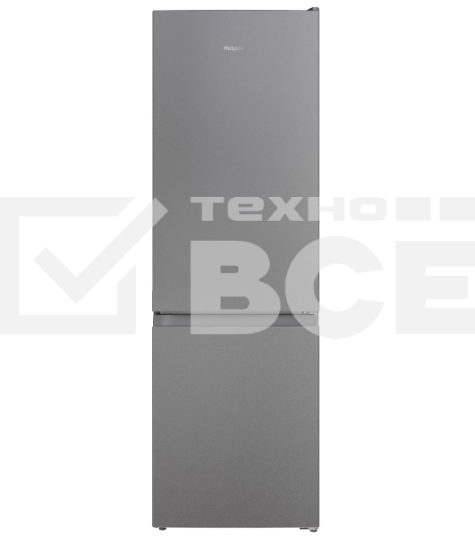 Холодильник Hotpoint HT 4180 S двухкамерный серебристый 220/78 л морозилка снизу, No Frost