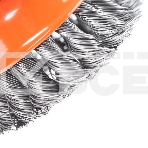 Щетка EDGE by PATRIOT чашеобразная 75ммХМ14 витая проволока, фото3