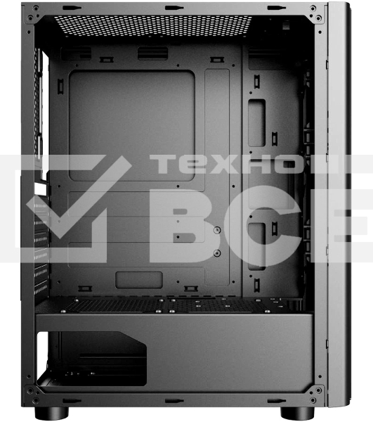 Компьютерный корпус Aerocool/Formula CL-3301B TG черный без БП ATX 1x120мм 2xUSB 2.0 1xUSB 3.0 audio bott PSU
