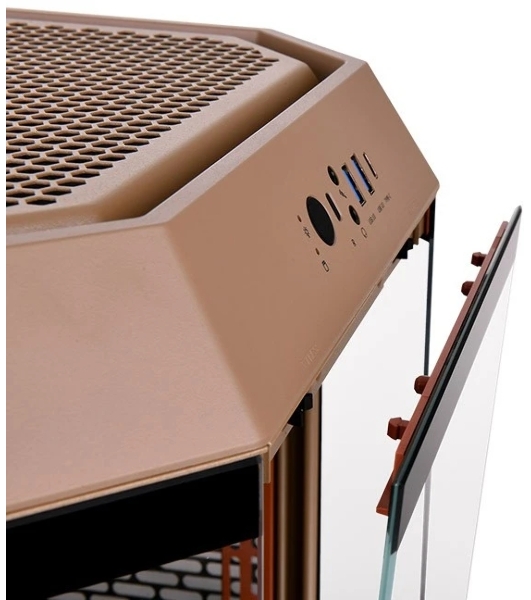 Компьютерный корпус Thermaltake The Tower 300 Gravel Send коричневый без БП mATX 8x120мм 6x140мм 2xUSB 3.0 audio bott PSU