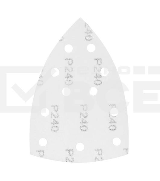 Треугольник абразивный Denzel на ворc. подложке под 