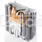 Кулер JONSBO HX4170D White LGA1700/1200/115X/775/AM4 низкопрофильный 45.3мм (36шт/кор, TDP 150W, PWM, 92мм Dynamic Multi-Color LED Fan, 4 тепловые трубки, медная база, 4-pin, белый) Retail, фото3