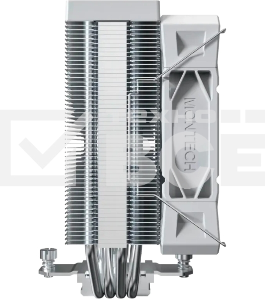 Устройство охлаждения(кулер) Montech NX400 Soc-AM5/AM4/1200/1700/1851 белый 4-pin 34.17dB Al+Cu 220W Ret (NX400WH)