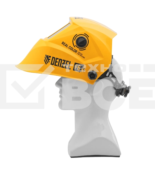 Щиток защитный лицевой (маска сварщика) Denzel F6, см. окно 93х43, Real Color, DIN 5-8/9-13