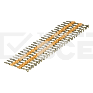 Гвозди Denzel для пнев. нейлера (крашен.), длина - 50 мм, диам. - 2,9 мм, 2000 шт.