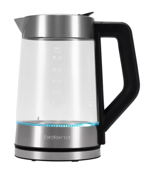 Чайник электрический POLARIS PWK1725CGLD WIFI IQ Home, 1,7 л, 2200 Вт, стекло