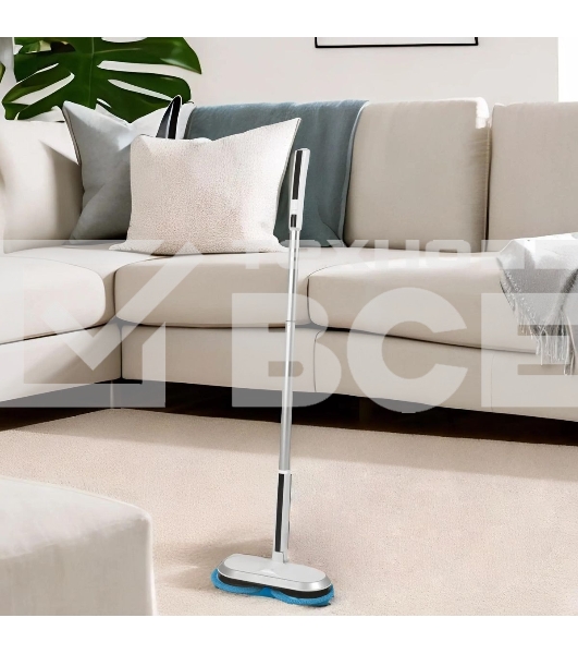 Пылесос-электровеник Xbot RM2 серый, питание от аккумулятора, 240 Вт, уборка сухая